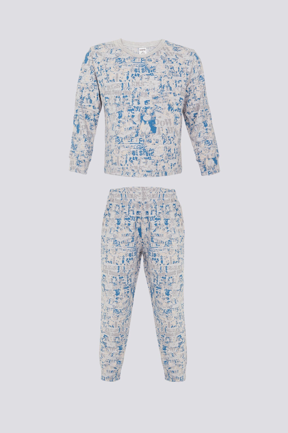 Rolypoly Kız Çocuk Gri Uzun Kol Pijama Takım Ürün ana görseli