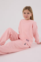 U.S. Polo Assn. Kız Çocuk Kışlık Regular Fit Pembe Eşofman Takımı US2300-C-V3