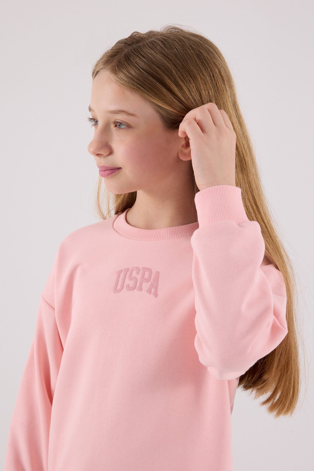 U.S. Polo Assn. Kız Çocuk Kışlık Regular Fit Pembe Eşofman Takımı US2320-C-V2