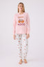 Rolypoly Kadın Kışlık Regular Fit Pembe Pijama Takımı RP3467-S-V1
