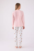 Rolypoly Kadın Kışlık Regular Fit Pembe Pijama Takımı RP3467-S-V1