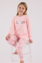 Rolypoly Kız Çocuk Pembe Pijama Takımı