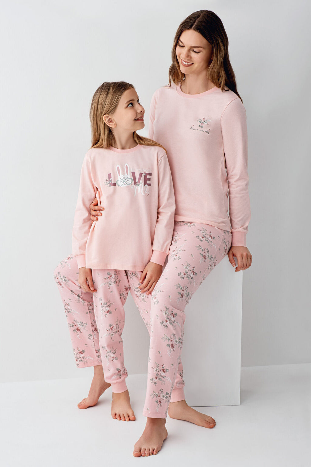Rolypoly Kız Çocuk Pembe Pijama Takımı