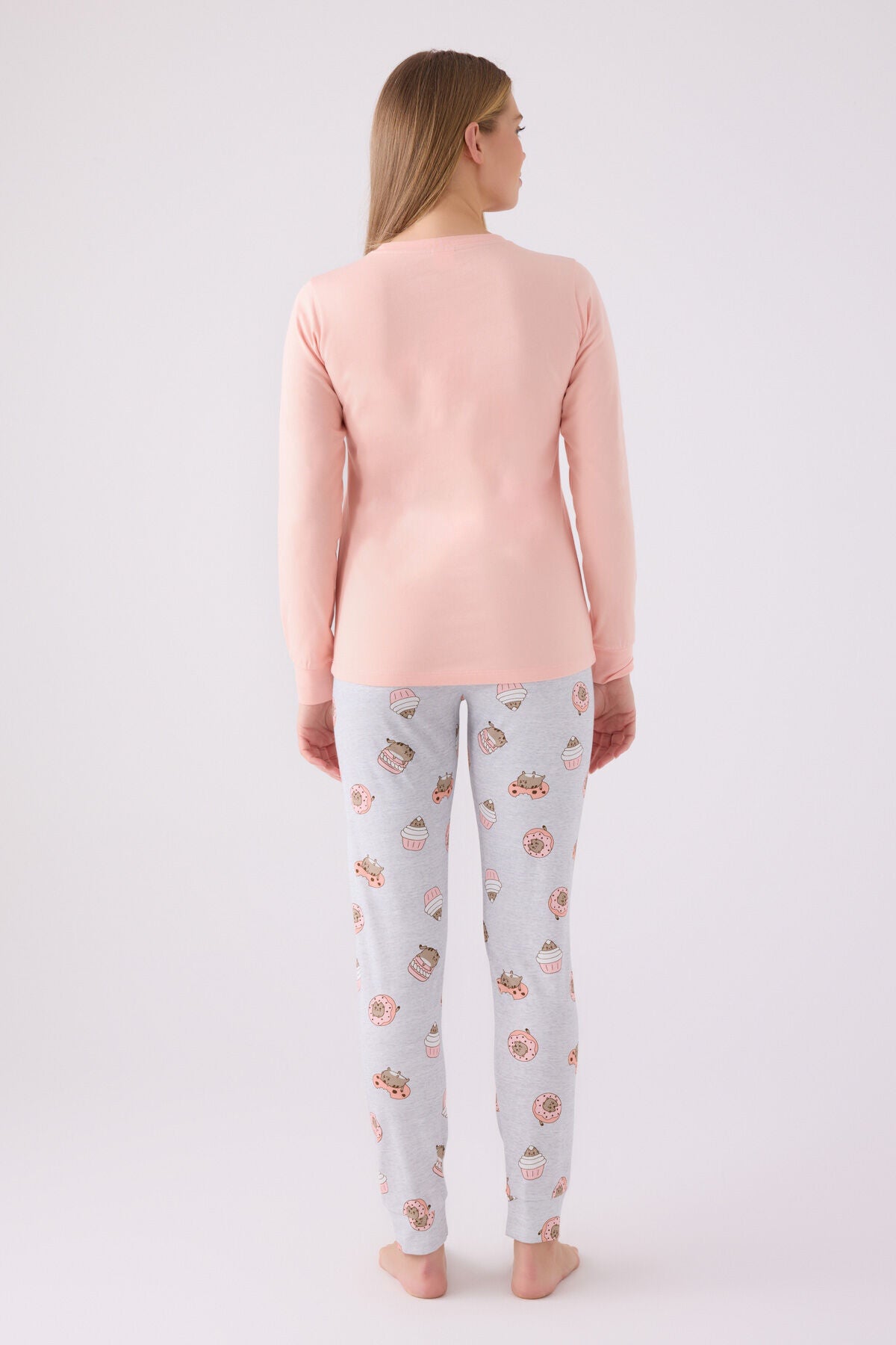 Rolypoly Kadın Kışlık Regular Fit Turuncu Pijama Takımı RP3467-S-V2