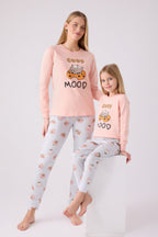 Rolypoly Kadın Kışlık Regular Fit Turuncu Pijama Takımı RP3467-S-V2