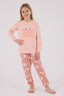 Rolypoly Kız Çocuk Kışlık Regular Fit Turuncu Pijama Takımı RP3708-C-V2