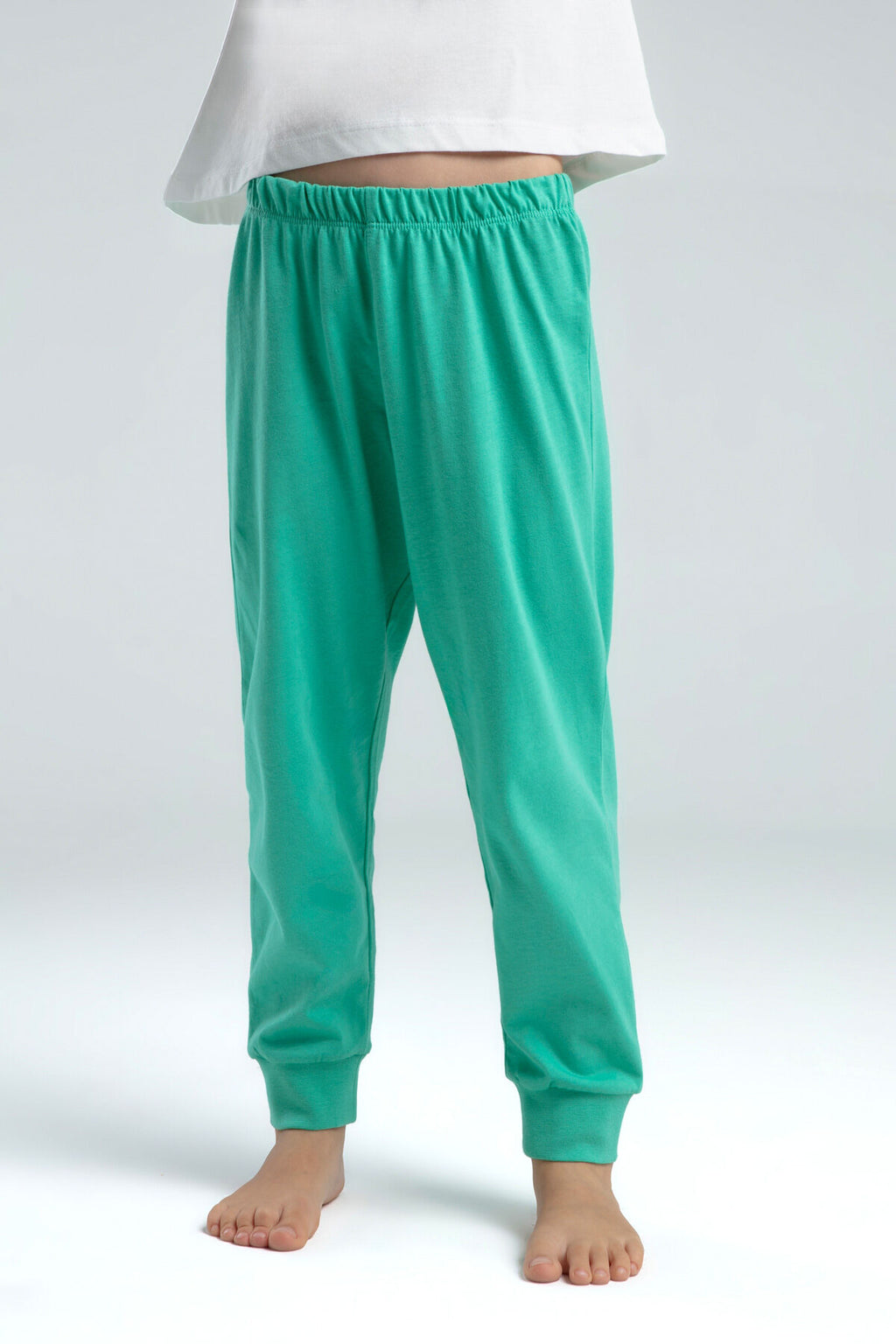 Kız Çocuk Yeşil Kısa Kol Pijama Takım