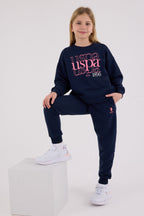 U.S. Polo Assn. Kız Çocuk Kışlık Regular Fit Lacivert Eşofman Takımı US2309-C-V1
