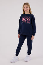 U.S. Polo Assn. Kız Çocuk Kışlık Regular Fit Lacivert Eşofman Takımı US2309-C-V1