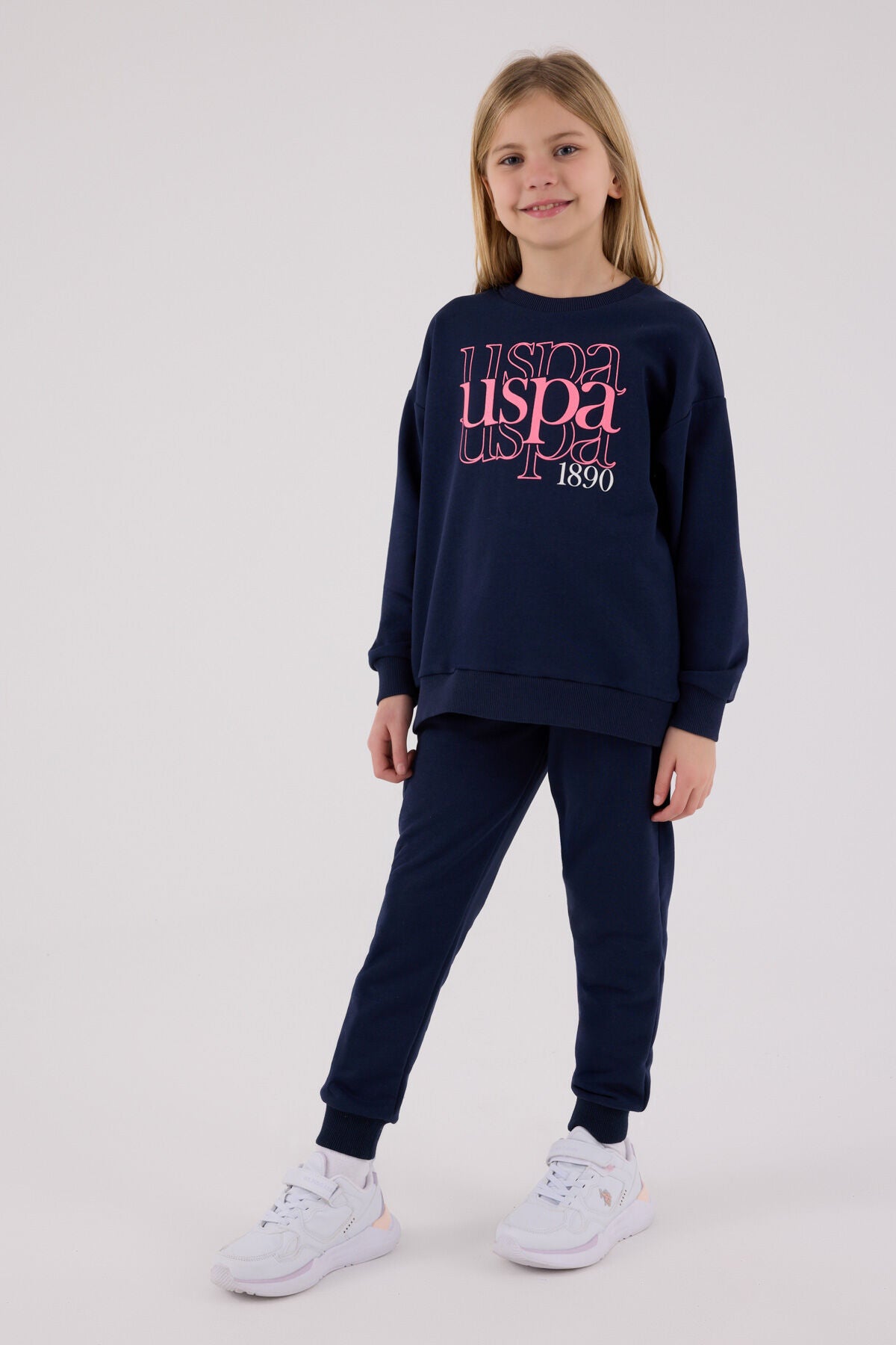 U.S. Polo Assn. Kız Çocuk Kışlık Regular Fit Lacivert Eşofman Takımı US2309-C-V1