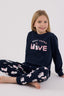 Rolypoly Kız Çocuk Kışlık Regular Fit Lacivert Pijama Takımı RP3707-C-V1