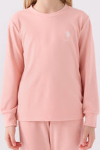 Kız Çocuk Pembe Uzun Kol Pijama Takım