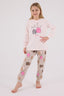 Rolypoly Kız Çocuk Kışlık Regular Fit Pembe Pijama Takımı RP3705-C-V1