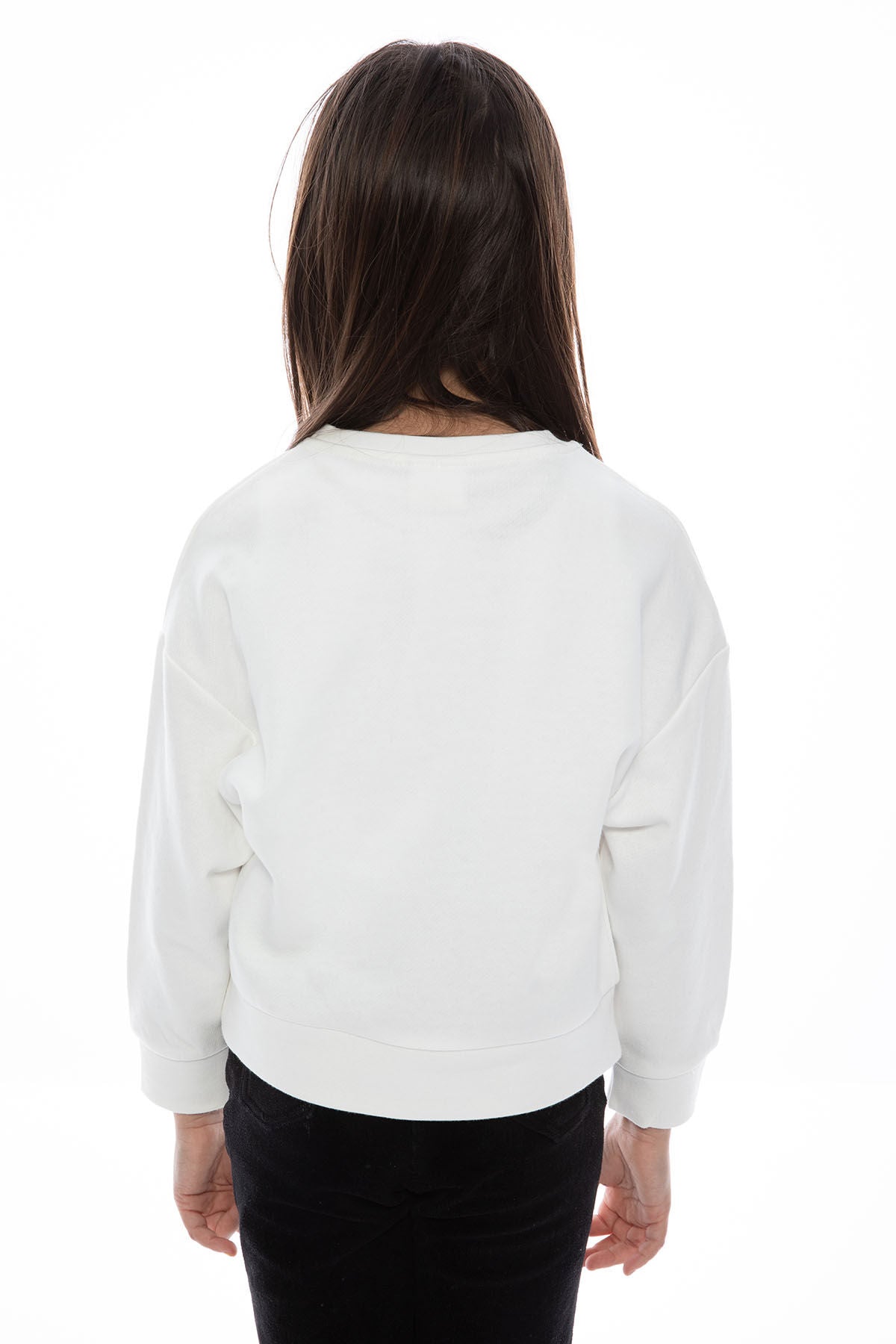 Rolypoly Kız Çocuk Beyaz Sweatshirt Ürün ikincil görseli