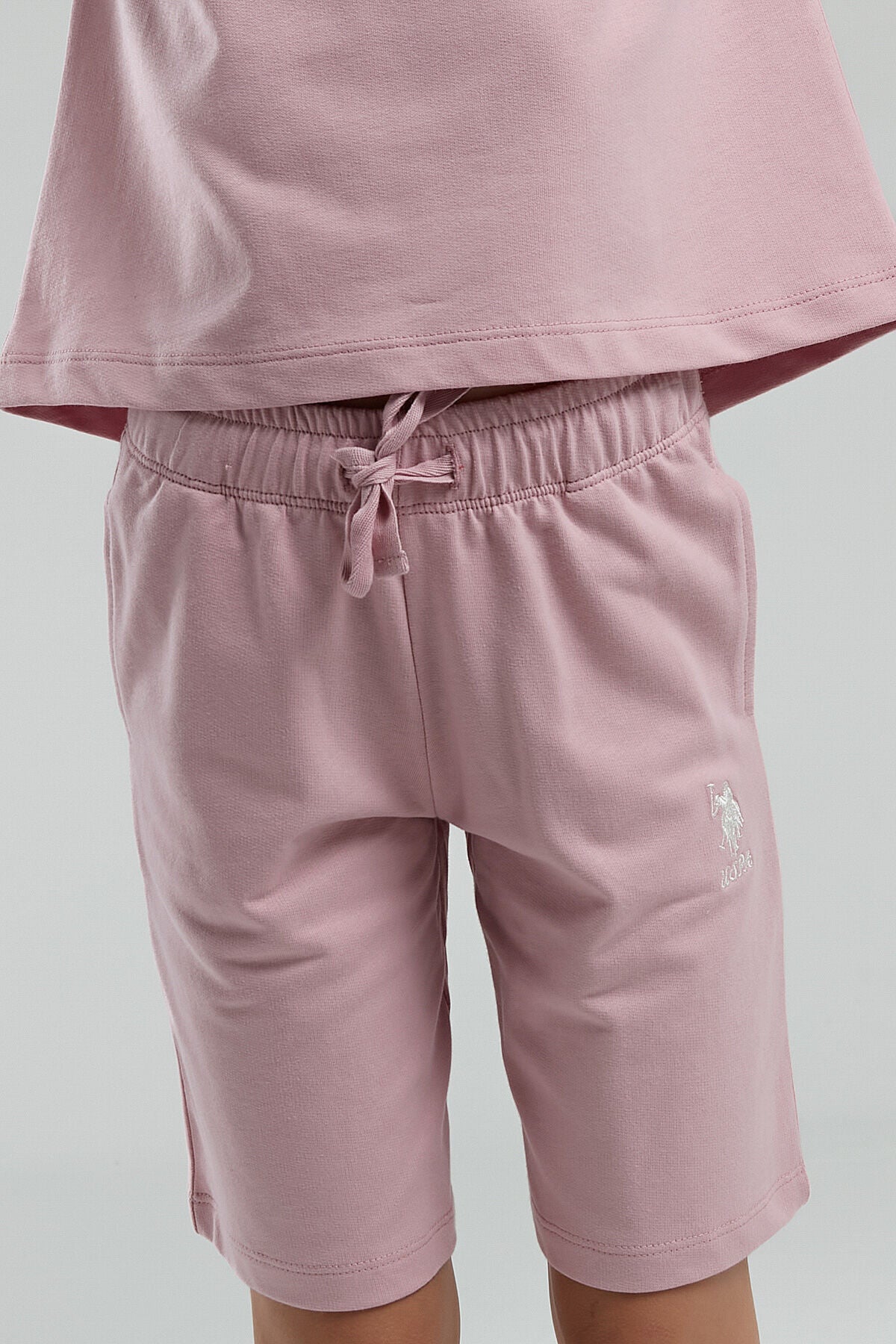 Kız Çocuk Pembe Bermuda Takım