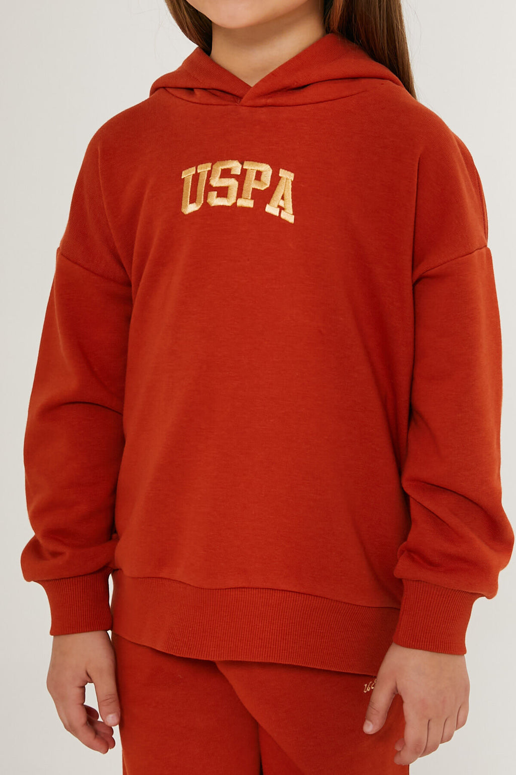 U.s. Polo Assn Lights Turuncu Kız Çocuk Eşofman Takımı