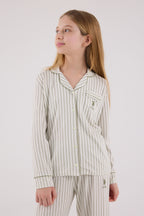 U.S. Polo Assn. Kız Çocuk Kışlık Regular Fit Yeşil Pijama Takımı US2326-C-V2