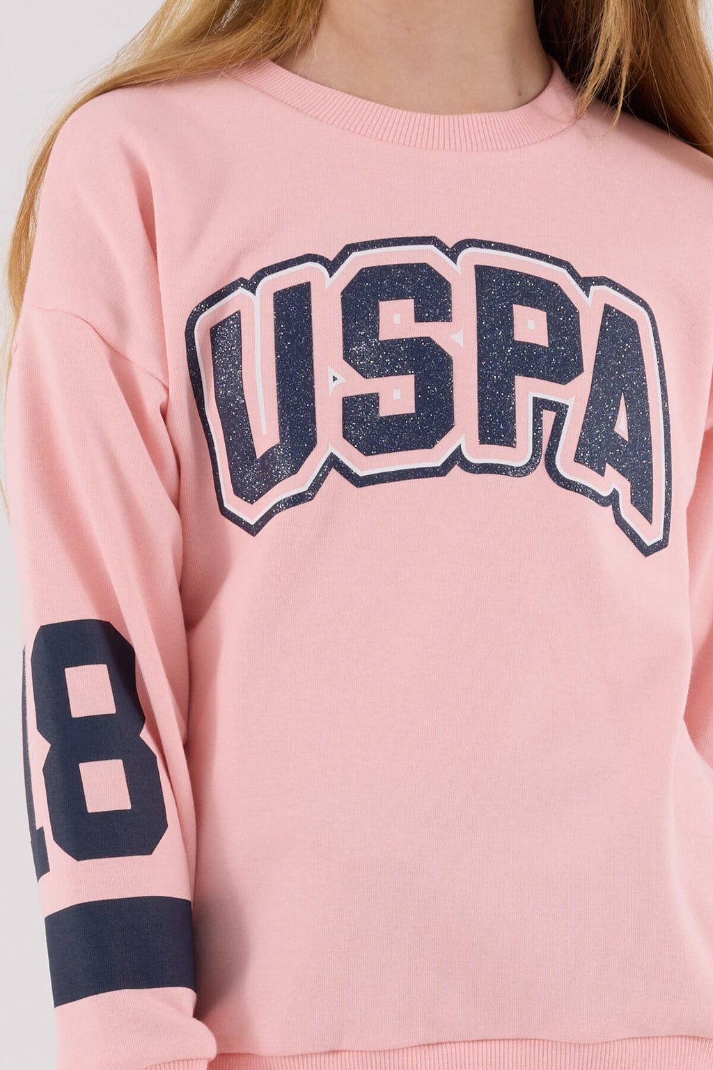 U.S. Polo Assn. Kız Çocuk Kışlık Regular Fit Pembe Eşofman Takımı US2321-C-V2