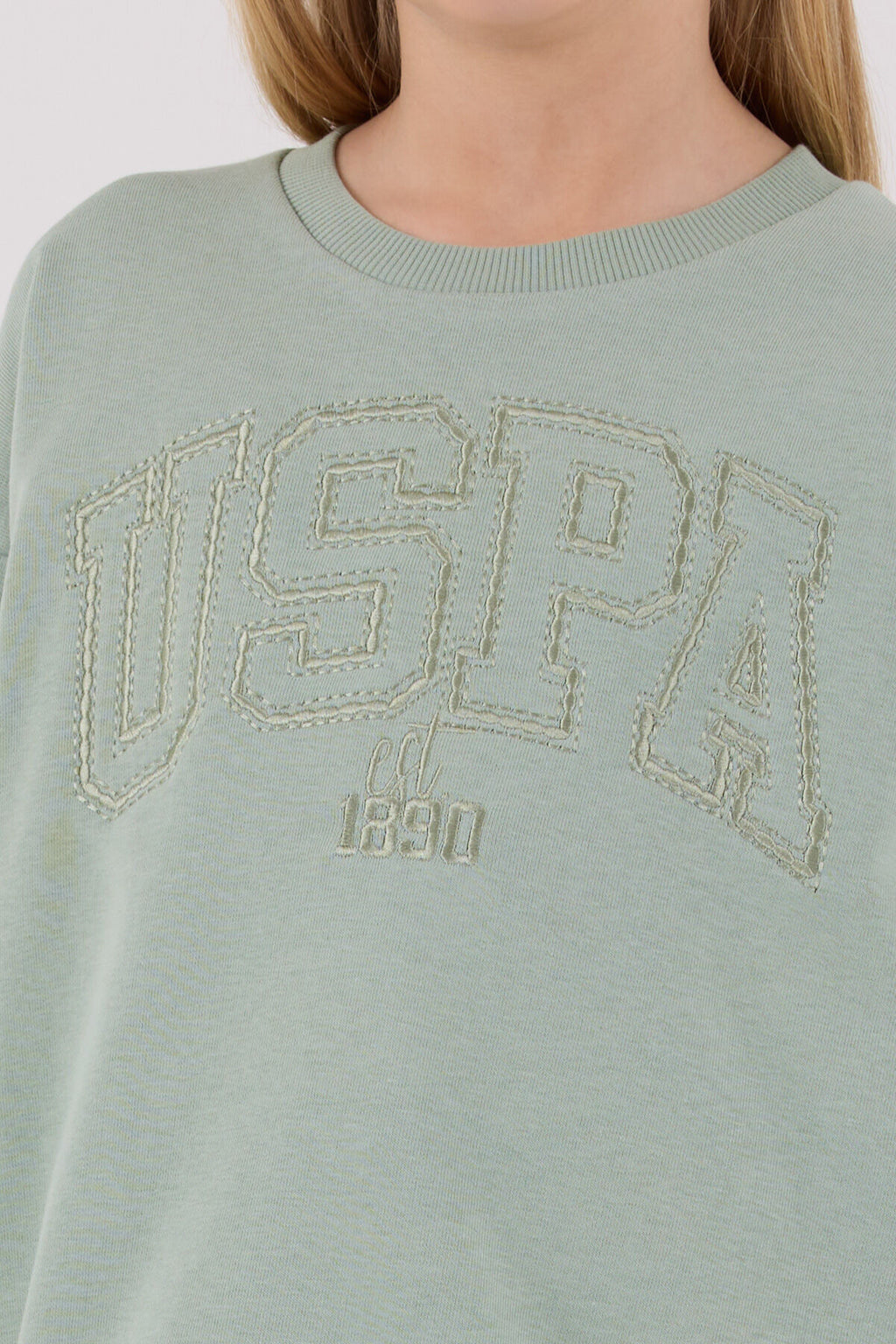 U.S. Polo Assn. Kız Çocuk Kışlık Regular Fit Yeşil Eşofman Takımı US2305-C-V2