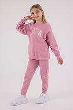 U.S. Polo Assn. Kız Çocuk Kışlık Regular Fit Pembe Eşofman Takımı US2306-C-V1