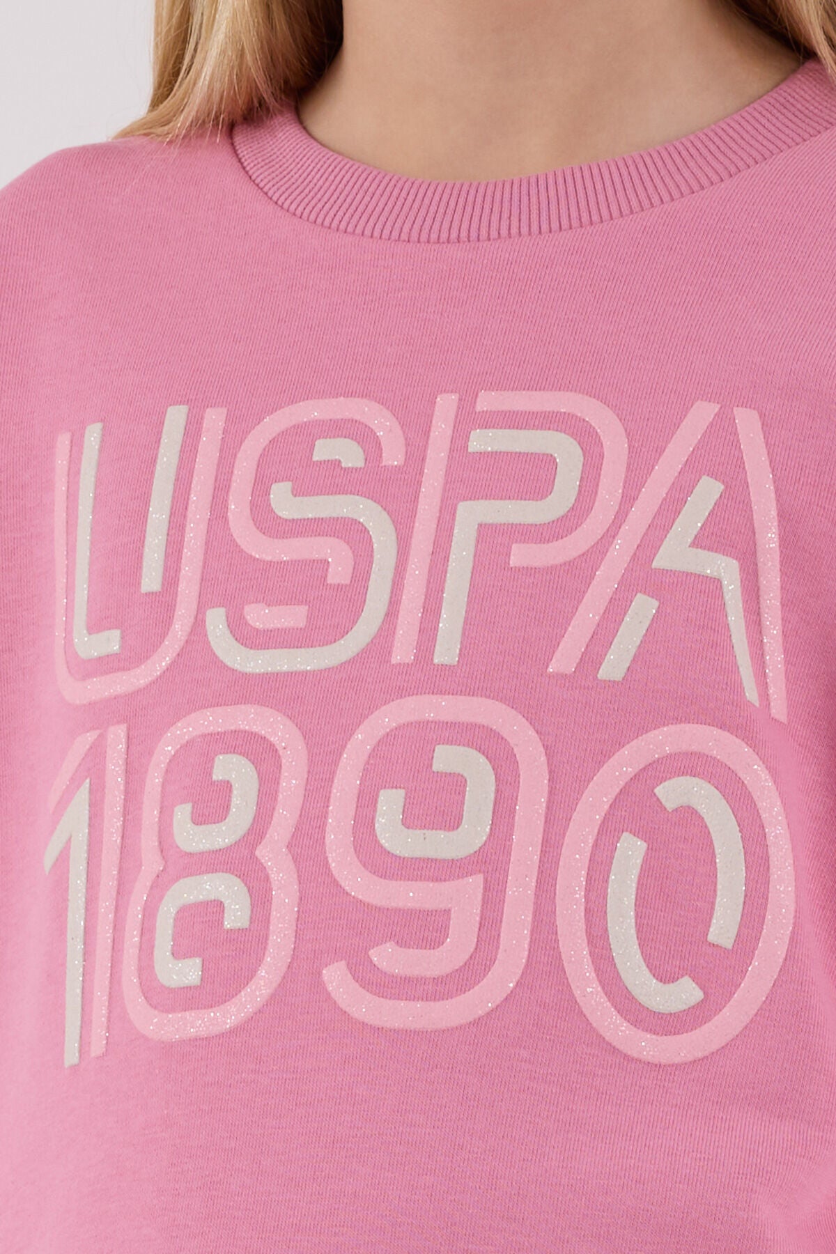 U.S. Polo Assn. Kız Çocuk Kışlık Regular Fit Pembe Eşofman Takımı US2311-C-V1