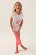U.s. Polo Assn Lisanslı Starry Krem Kız Çocuk Pijama Takımı