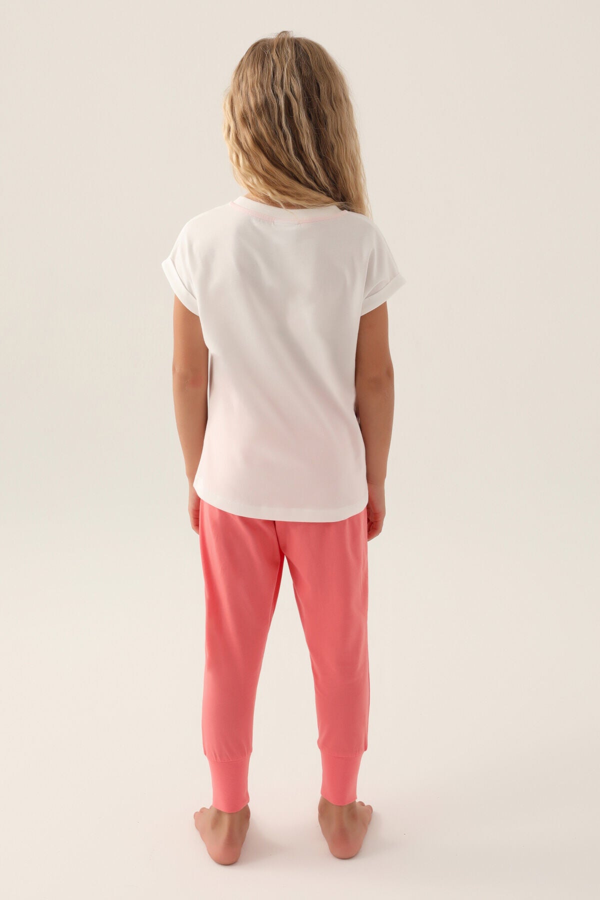 U.s. Polo Assn Lisanslı Starry Krem Kız Çocuk Pijama Takımı