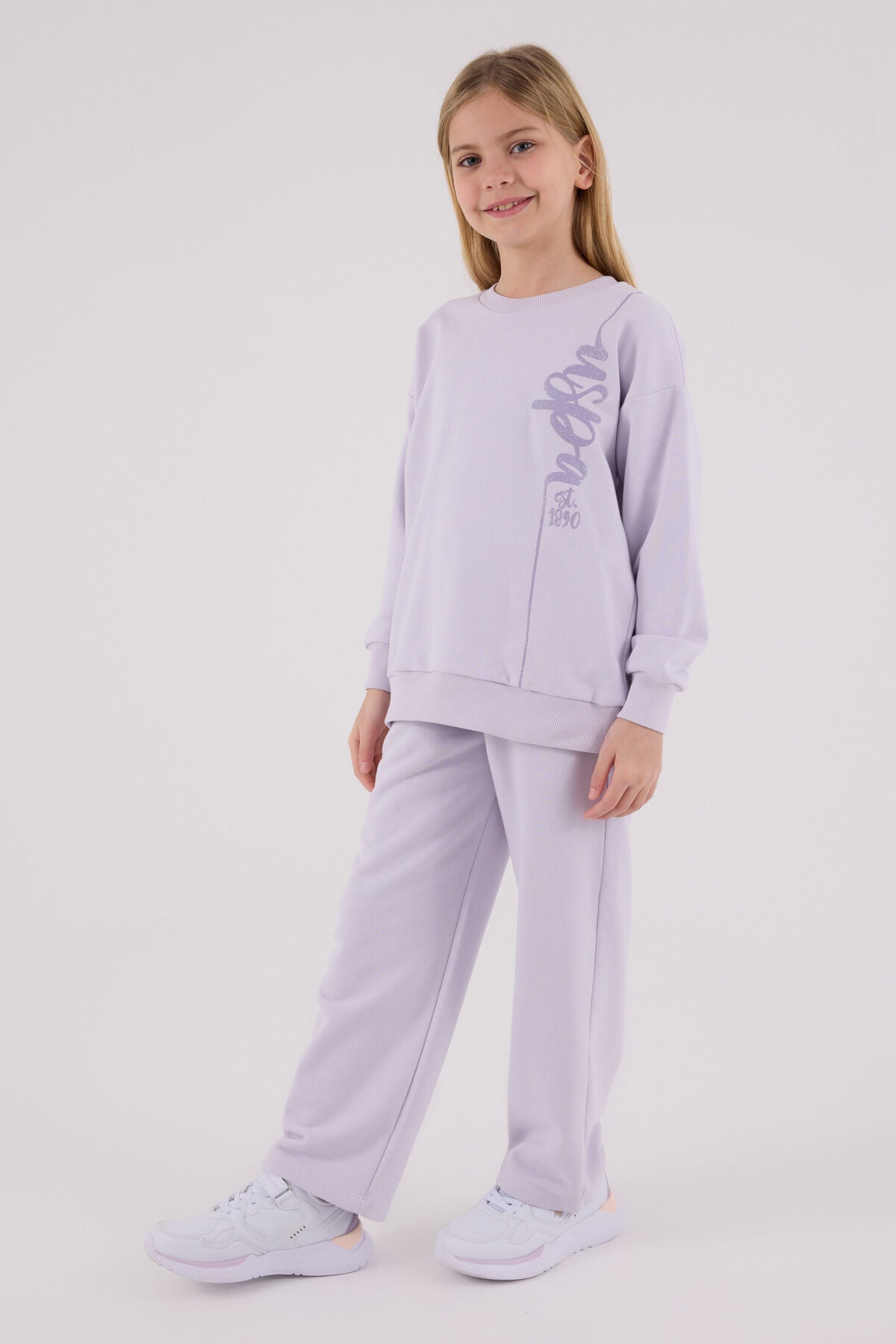 U.S. Polo Assn. Kız Çocuk Kışlık Regular Fit Mor Eşofman Takımı US2304-C-V2