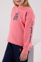 U.S. Polo Assn. Kız Çocuk Kışlık Regular Fit Pembe Eşofman Takımı US2308-C-V1