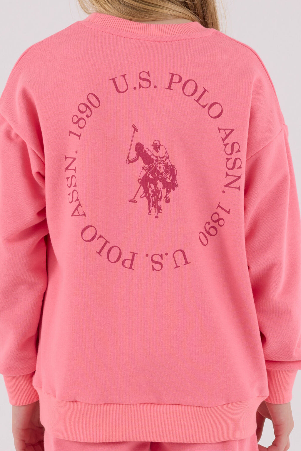U.S. Polo Assn. Kız Çocuk Kışlık Regular Fit Pembe Eşofman Takımı US2310-C-V1