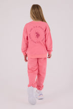U.S. Polo Assn. Kız Çocuk Kışlık Regular Fit Pembe Eşofman Takımı US2310-C-V1
