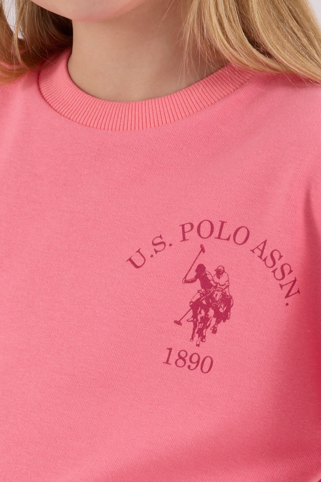 U.S. Polo Assn. Kız Çocuk Kışlık Regular Fit Pembe Eşofman Takımı US2310-C-V1