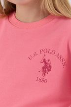 U.S. Polo Assn. Kız Çocuk Kışlık Regular Fit Pembe Eşofman Takımı US2310-C-V1