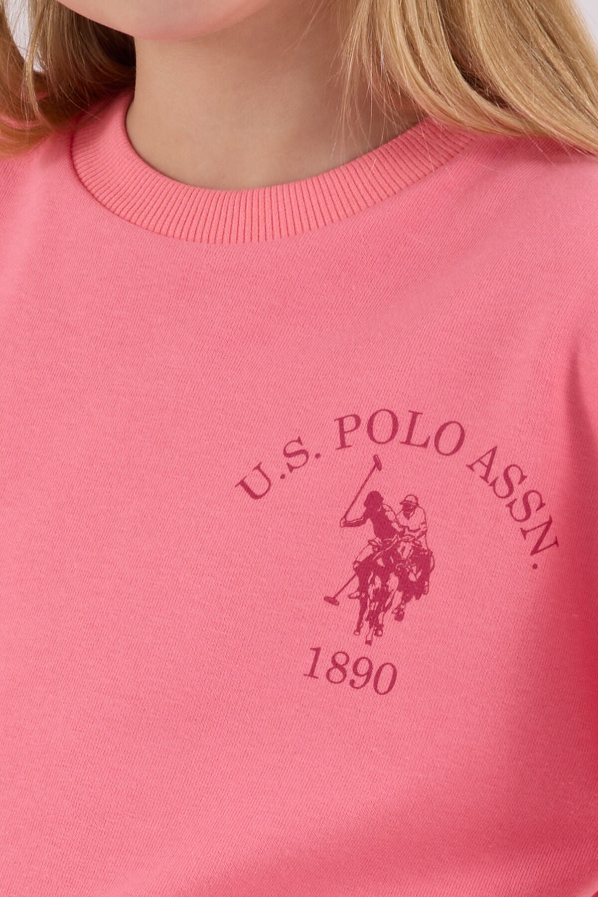 U.S. Polo Assn. Kız Çocuk Kışlık Regular Fit Pembe Eşofman Takımı US2310-C-V1
