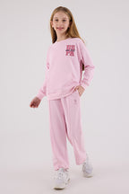 U.S. Polo Assn. Kız Çocuk Kışlık Regular Fit Pembe Eşofman Takımı US2307-C-V1