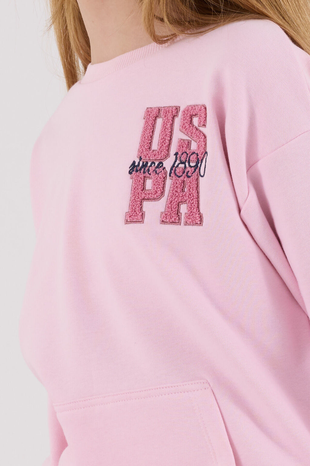 U.S. Polo Assn. Kız Çocuk Kışlık Regular Fit Pembe Eşofman Takımı US2307-C-V1
