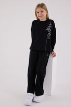 U.S. Polo Assn. Kız Çocuk Kışlık Regular Fit Siyah Eşofman Takımı US2304-C-V4