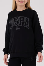 U.S. Polo Assn. Kız Çocuk Kışlık Regular Fit Siyah Eşofman Takımı US2305-C-V3