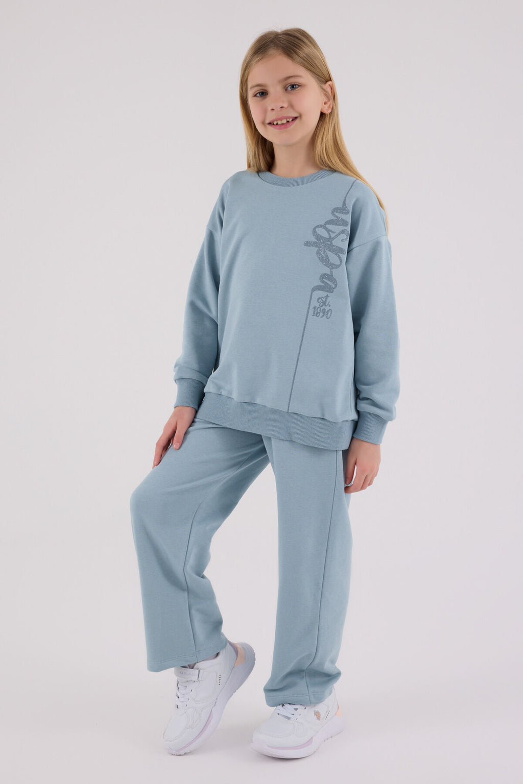 U.S. Polo Assn. Kız Çocuk Kışlık Regular Fit Yeşil Eşofman Takımı US2304-C-V3