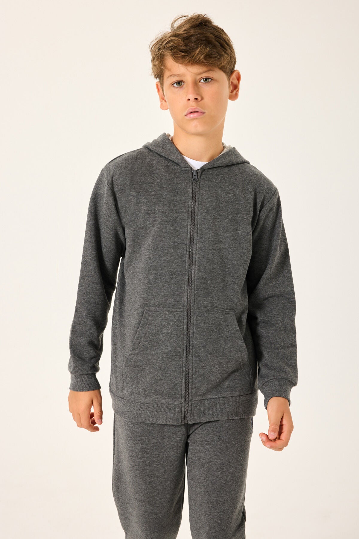 Rolypoly Erkek Çocuk Kışlık Regular Fit Gri Sweatshirt RP3719-C-V2 Ürün ikincil görseli