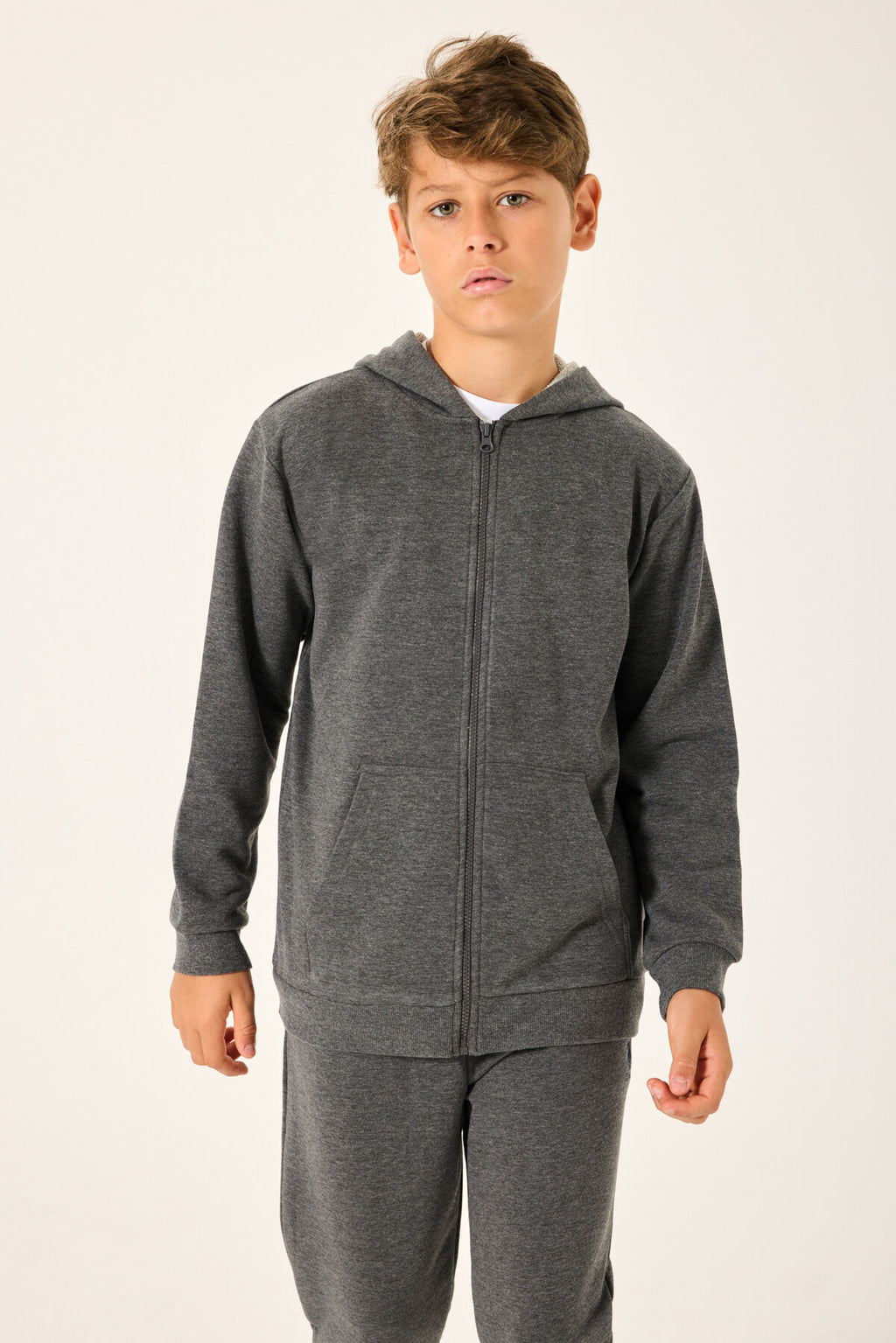 Rolypoly Erkek Çocuk Kışlık Regular Fit Gri Sweatshirt RP3719-C-V2