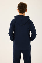 Rolypoly Erkek Çocuk Örme Lacivert Sweatshirt RP3719-C-V1