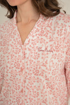 Pierre Cardin Kadın Flowers Pembe Gömlek Pijama Takımı PC9271-S-V2