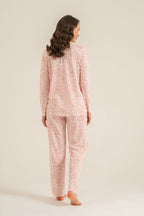 Pierre Cardin Kadın Flowers Pembe Gömlek Pijama Takımı PC9271-S-V2