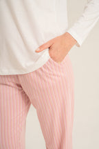 Pierre Cardin Kadın Have A Super Day Beyaz Uzun Kol Pijama Takım PC9294-S-V2