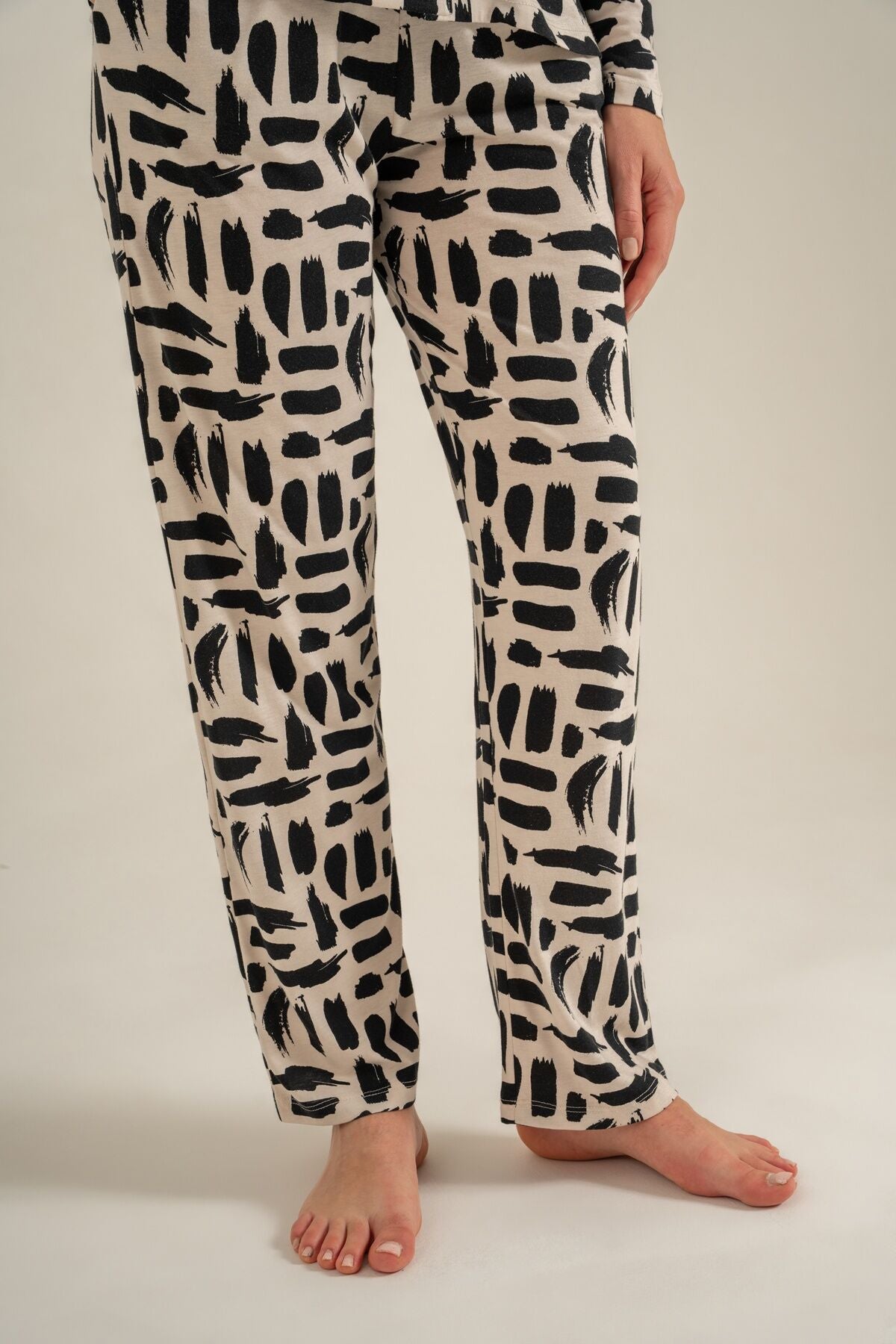 Pierre Cardin Kadın Krem Gömlek Pijama Takımı PC9301-S-V1
