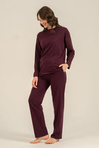 Pierre Cardin Kadın Mor Uzun Kol Pijama Takım PC9304-S-V1