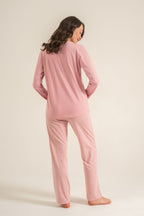 Pierre Cardin Kadın Sweet Sunday Pembe Uzun Kol Pijama Takım PC9295-S-V1