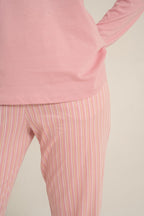Pierre Cardin Kadın Sweet Sunday Pembe Uzun Kol Pijama Takım PC9295-S-V1