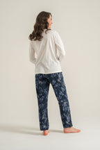 Pierre Cardin Kadın You Look Amazing Today Krem Uzun Kol Pijama Takım PC9257-S-V2